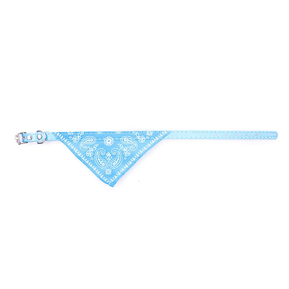 Cute Printed Bandana Cat Collar