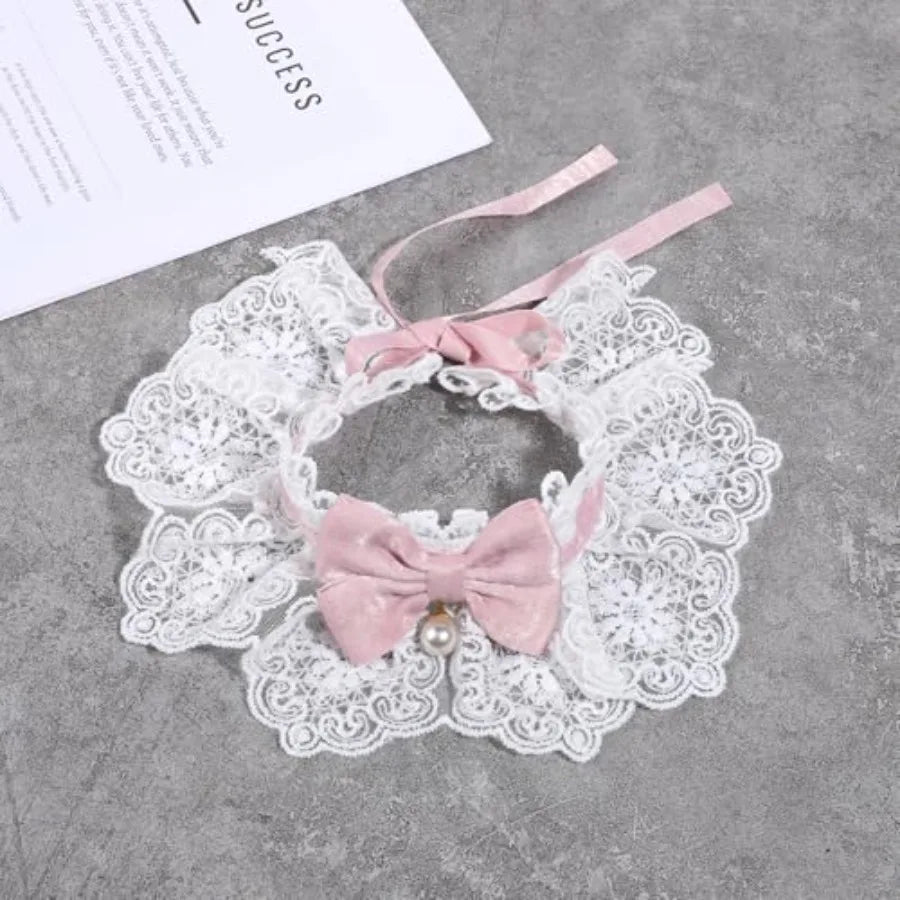 Cat Bow Collar Breakaway Cute Bow Tie