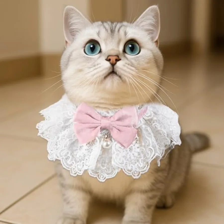 Cat Bow Collar Breakaway Cute Bow Tie