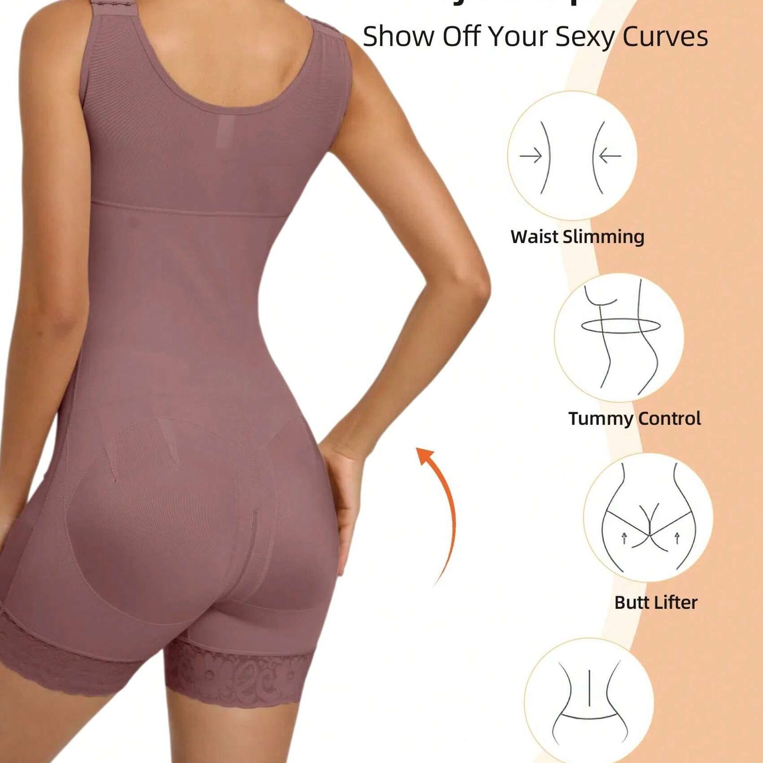 Fajas Colombianas Women's Shapewear, Full Body Sculpting After Abdominal Control, Hip Lifter With Zipper Crotch, Women's Fitness Set,- Prohibition Of Selling On The Amazon Platform