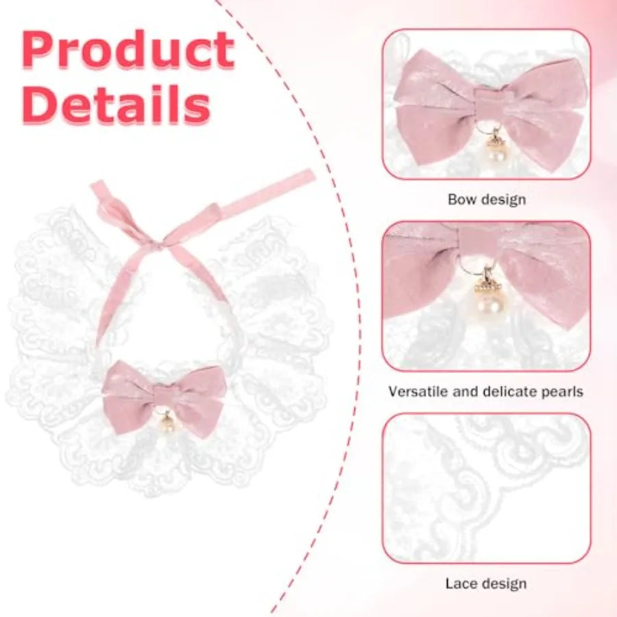 Cat Bow Collar Breakaway Cute Bow Tie