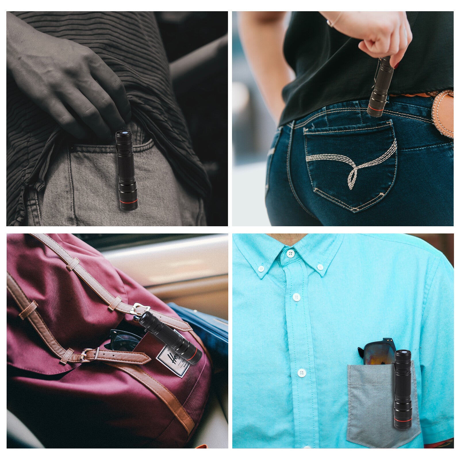 LED Military Flashlight USB Rechargeable Tactical Zoom Torch Most Powerful Mini Pen Light